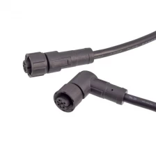 China M12 4 5 Contacts Female straight or angled cable connector manufacturer