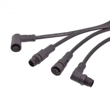 China M12-A 3 4 5 6 8 12 17 poles connectors with plastic threaded rings manufacturer
