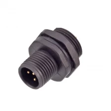 China M12 3 pin male plastic panel mount connector manufacturer