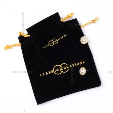 China Drawstring microfiber velvet packaging jewelry make up custom pouch bag any sizes factory manufacturer