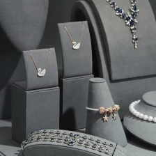 Čína Šedý displej z mikrovlákna ve stylu elegantního displeje na šperky Yadao výrobce