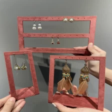China bent metal earring holder jewelry display stand metal stand display hanging earrings manufacturer
