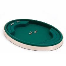 China customize aluminium alloy jewelry serving tray counter jewelry display tray display ring earrings bangle pendant manufacturer