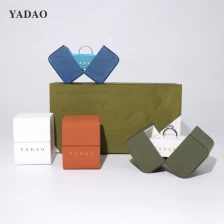 China New arrivals fashion design double door opening diamond ring packaging box manufacturer