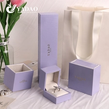 Cina Lussuoso portagioie con cassetto viola Taro con fodera in velluto produttore