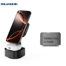 porcelana Qi2 3in1 wireless charger with suction cup - COPY - bvcmon fabricante