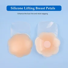 Chine CYG Couvre-mamelon invisible à la mode pour femmes, vente en gros, adhésif en silicone, pétales de poitrine, accessoires de soutien-gorge lavables sans couture pour filles fabricant