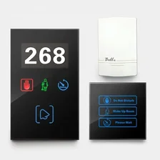 China Customized Smart Digital Hotel Room Doorbell Dnd Mur Electronic Doorplate Dnd Doorbell manufacturer