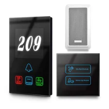 China Wholesale Hotel Dnd and Make up Room Touch Screen Doorbell Panel manufacturer