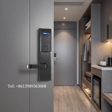 Chine Serrure intelligente à mortaise en bois, carte RFID en acier inoxydable fabricant