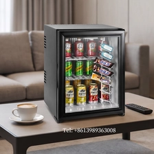 Chine Porte vitrée du minibar 40L à absorption silencieuse d'hôtel fabricant