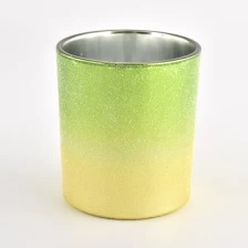 China hot sale 8oz cylinder glass candle jars with sanded finish manufacturer