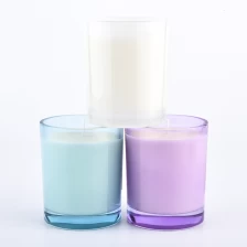 China thick glass jar in custom colors for candle making manufacturer