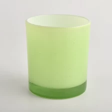 China green glass candle holder with water drop effect 300ml manufacturer