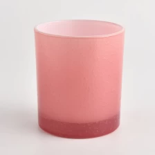 China red glass candle vessels cylinder jars manufacturer