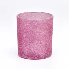 China luxury pink glass vessel for candles 8 oz manufacturer