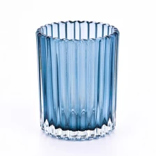 China Fluted 8oz glass candle jars for home decor manufacturer