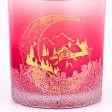 China colorful frosted glass candle jars for 8oz candle filling manufacturer