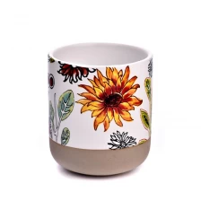 China Custom 5oz ceramic candle jars for home decor manufacturer