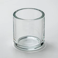 China clear glass candle jars with thick wall for 8oz candle filling manufacturer