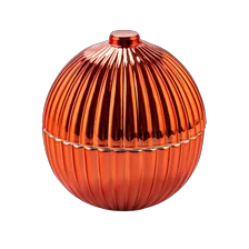 China Luxury Oranment Glass Jars with Lids for Christmas manufacturer