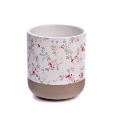 China 12oz Ceramic Candle Vessels with color printing for home decor manufacturer