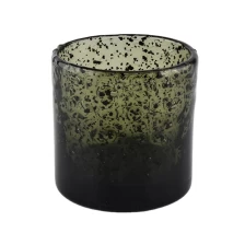 China green colored glass candle holders for home decoration manufacturer