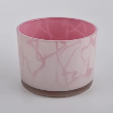 China cylinder wide glass candle jars for scented candle manufacturer