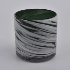 China mouth blowing glass candle vessels manufacturer