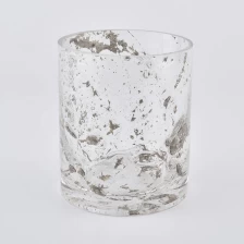 China 13oz cylinder glass candle vessels with marble printing manufacturer