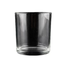China high white glass cylinder shape candle holders manufacturer