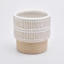 China Custom ceramic candlestick stone candle jars home decoration manufacturer