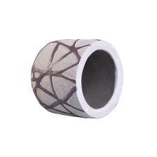 China 10oz Wholesales custom home decoration cement candle jars manufacturer