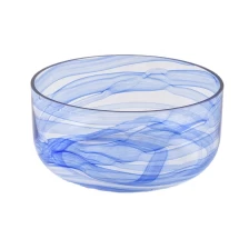 China wide glass jars with marble decoration manufacturer