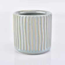 China green glazed ceramic vessel for candles, 16 oz ceramic candle holder manufacturer