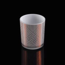 China Sunny white custom glass jars for candle making home decor manufacturer