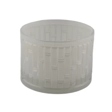 China Sunny Wholesales matte custom crystal glass candle vessel 10oz 20oz manufacturer