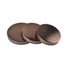 China Custom round amber metal lid cover for candle jar holder manufacturer