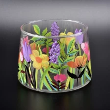 China Transparent clear candle vessel tea light glass candle jar wedding decor in bulk manufacturer