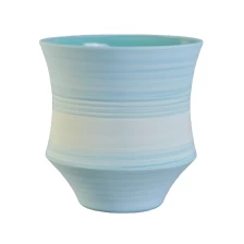 China 10oz 12oz luxury decorative ceramic votive empty candle holders manufacturer