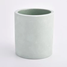 China cyan colored cement candle jars for Spring manufacturer
