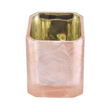 China Factory price fancy votive pink candle glass jars 8oz 10oz 14oz manufacturer