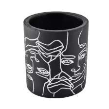 China 8oz 10oz matte black hurricane candle jars manufacturer