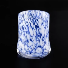 China custom glass vessel, hand made 12 oz glass candle jar and boxes manufacturer