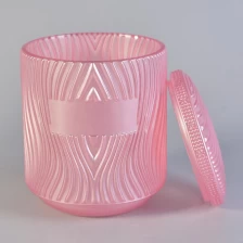 China Transparent green customized candle vessel glass candle tin with lid home decoration manufacturer