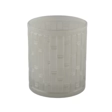 China Tansparent white glass jar 15 oz,  glass candle vessel for candle making manufacturer