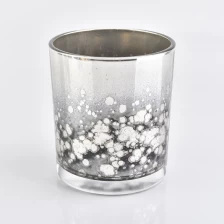 China antique silver glass jars, unique glass vessel for candle making manufacturer