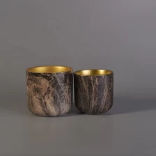 China 400ml Antique ceramic tealight candle container in bulk manufacturer