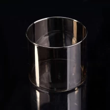 China Luxurious Glass Candle cup clear candle stick Holder custom manufacturer
