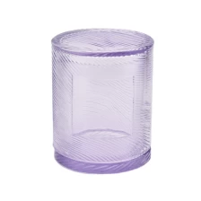 China 10 oz Supplier purple tealight glass holder jar for candle with doom manufacturer